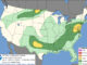Day 1 Convective Outlook/Categorical for Sunday, July 5, 2026 indicates no risk of severe thunderstorms in Illinois, no risk of tornadoes in the entire United States, but a chance of thundershowers in almost all of Illinois (SOURCE: NOAA/NWS Storm Prediction Center)
