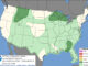 Day 1 Convective Outlook/Categorical for overnight Friday/Saturday, July 17-18, 2026 indicates no risk of Level 1 or greater severe weather (SOURCE: NOAA/NWS Storm Prediction Center)
