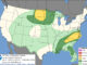 Day 1 Convective Outlook/Categorical for Sunday, July 19, 2026 indicates no Level 1/5 or greater risk of severe thunderstorms in Illinois or southern Wisconsin (SOURCE: NOAA/NWS Storm Prediction Center).