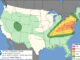 Day 1 Convective Outlook/Categorical for Tuesday, July 21, 2026 indicates no Level 1/5 or greater risk of severe thunderstorms (SOURCE: NOAA/NWS Storm Prediction Center).